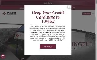St. Cloud Financial Credit Union website