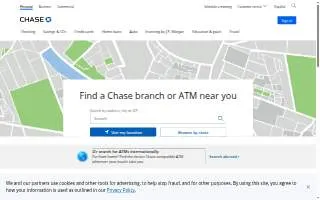 Chase ATM of Greenville website
