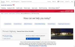 Bank of America ATM (Drive-thru) website