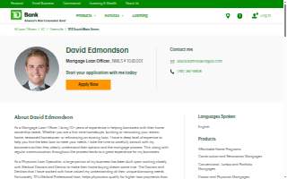 David Edmondson - Mortgage Loan Officer