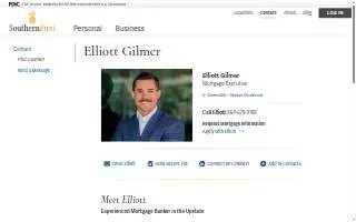 Elliott Gilmer - Mortgage Executive at Southern First Bank website