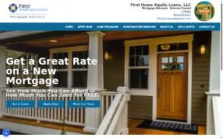 First Home Equity Loans website