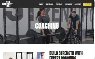 The Strength Co. at BlocHaven website