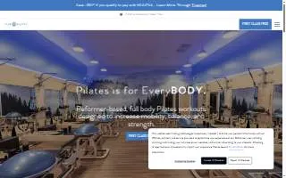 Club Pilates of Greenville website