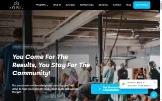 CrossFit Prevail website