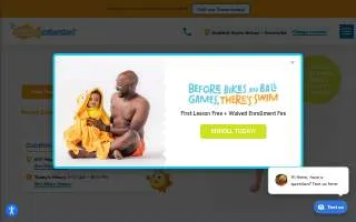 Goldfish Swim School - Greenville website
