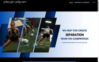 11.11 Training - Athletes website