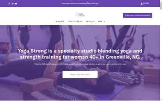 Yoga Strong Studio website