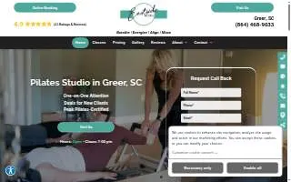 Eastside Pilates of Greer website
