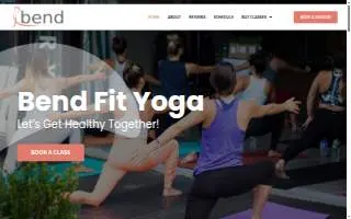 Bend Fit Yoga website