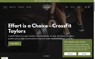 CrossFit Taylors website