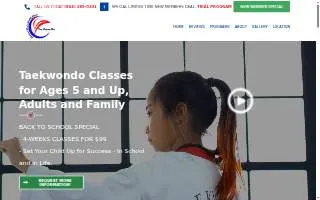 Master Kim's World Class Tae Kwon Do and Family Martial Arts Center website