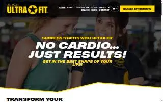 UltraFit Personal Training Studio of Greer website