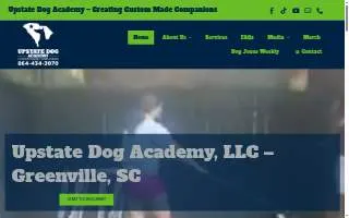Upstate Dog Academy website
