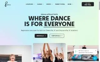 Dance Without Limits of Greenville website