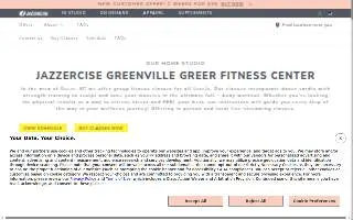 Jazzercise Greenville Greer Fitness Center website
