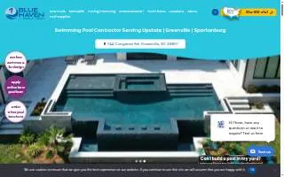 Blue Haven Pools & Spas of Greenville website