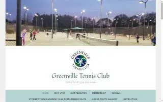 Greenville Tennis Club website