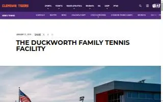 Duckworth Family Tennis facility website