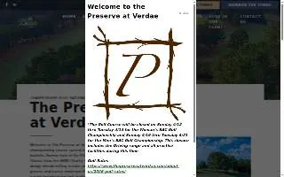 The Preserve at Verdae Golf Club website