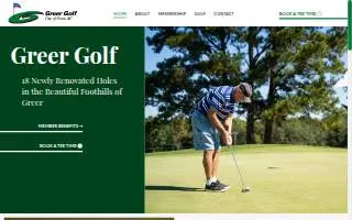 Greer Golf website