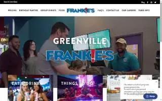 Frankie's of Greenville website