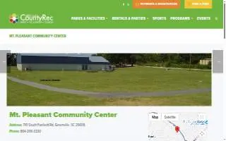 Mt. Pleasant Community Center website