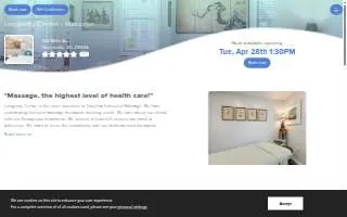Longevity Center - Massage website