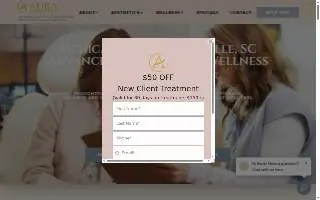 Aura Aesthetics & Wellness website