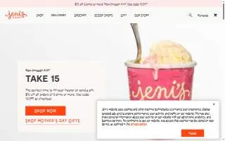 Jeni's Splendid Ice Creams of Greenville website