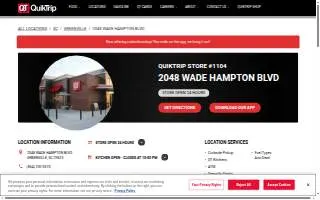 QuikTrip of Greenville website