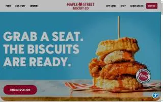 Maple Street Biscuit Company of Simpsonville website