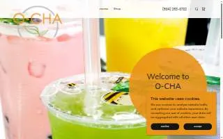 O·CHA tea bar website
