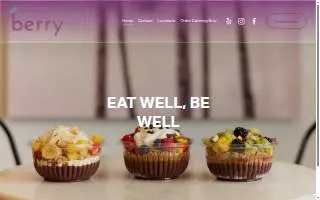Berry Hill - Açaí Bowls and Smoothies of Greenville website