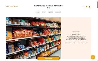 Namastay World Market website