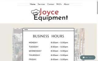 Joyce Food Equipment Co website