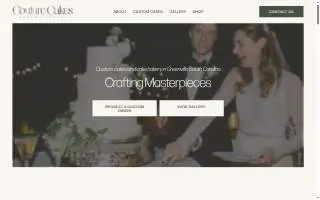 Couture Cakes of Greenville website
