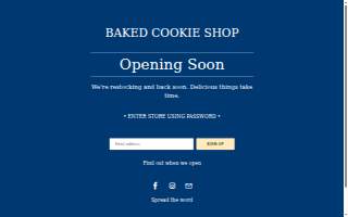 Baked Cookie Shop