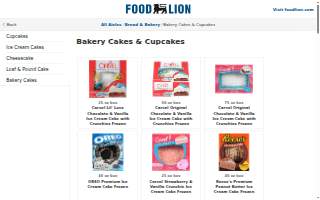 Food Lion Bakery