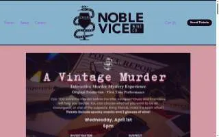 Noble Vice Wine Co. website
