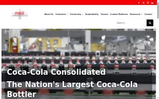 Coca Cola Bottling Company Consolidated website