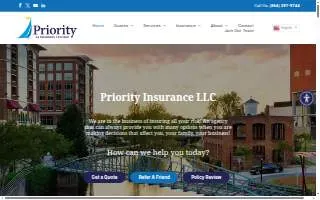 Priority Insurance, LLC website
