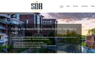 SDR Insurance website