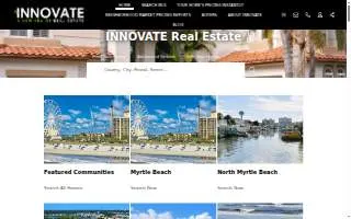 Andrea White SC Realtor /Innovate Real Estate website