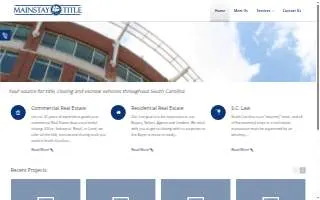 Mainstay Title, Inc website