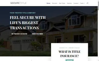 Secure Title website