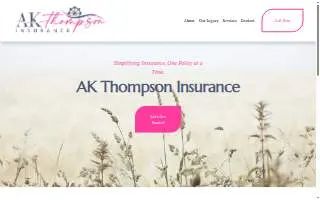 AK Thompson Insurance website