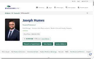 Joseph Humes, Bankers Life Agent