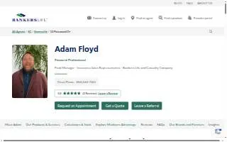 Adam Floyd, Bankers Life Agent website