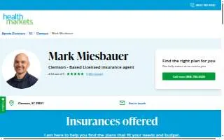 HealthMarkets Insurance - Mark Miesbauer website